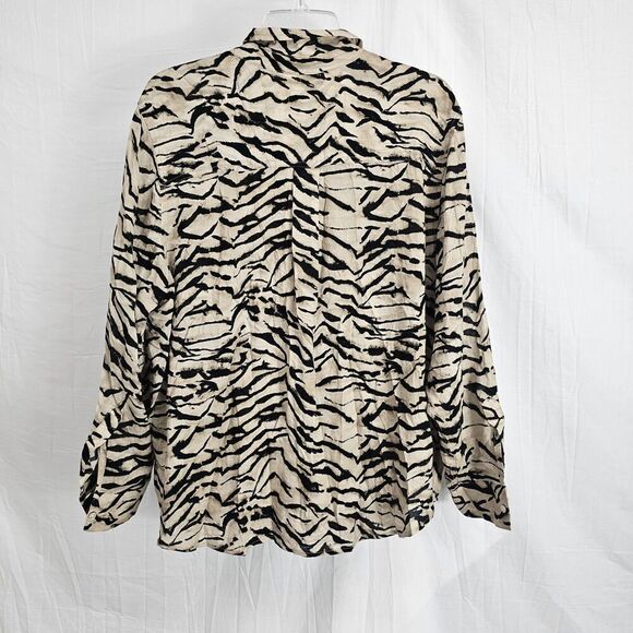 RAILS Josephine Animal Printed Button-front Top In Bali Women's Size XL - Picture 5 of 5